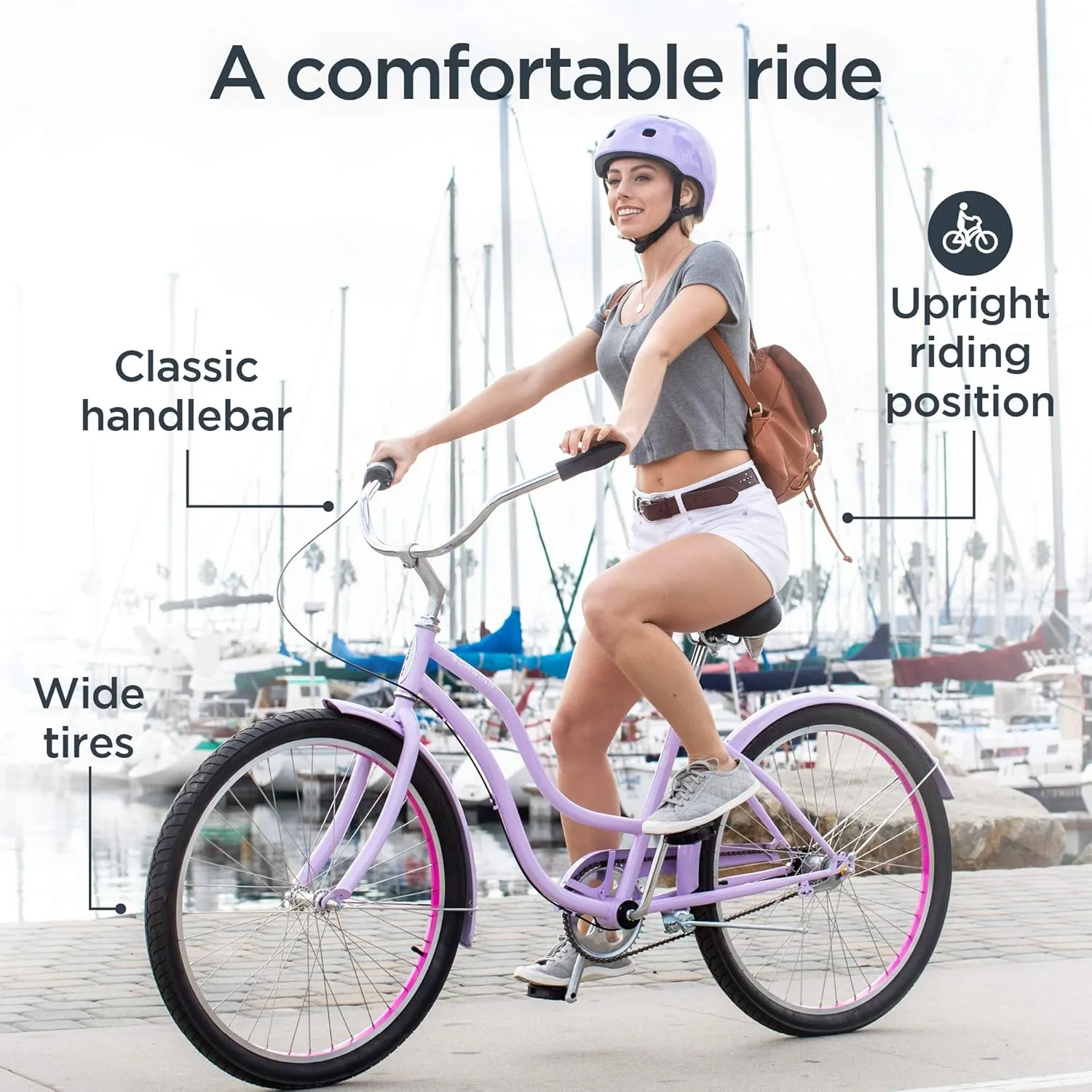 Schwinn Mikko Adult Beach Cruiser Bike