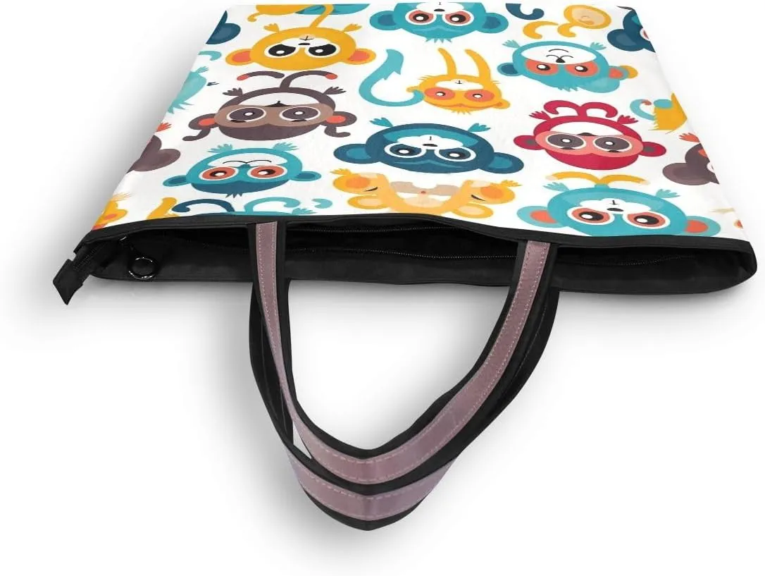 senya Colorful Monkey Shoulder Bags Large Handle Ladies Handbag