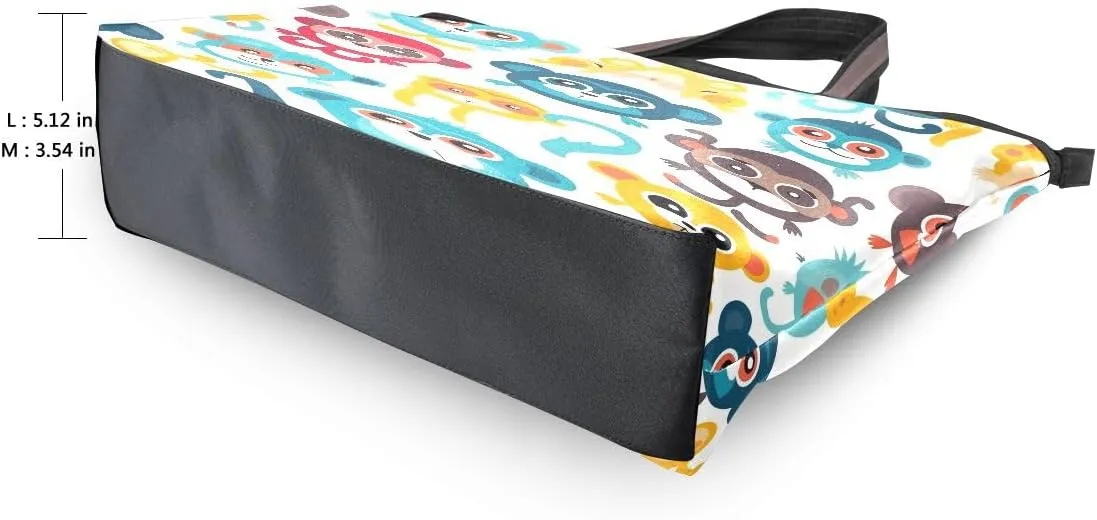 senya Colorful Monkey Shoulder Bags Large Handle Ladies Handbag