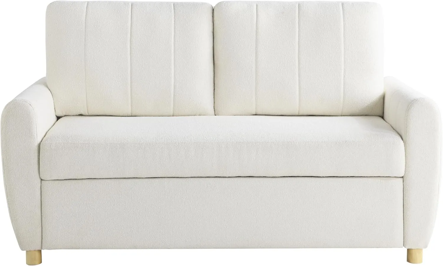 Serta Galway Convertible Loveseat, Ivory
