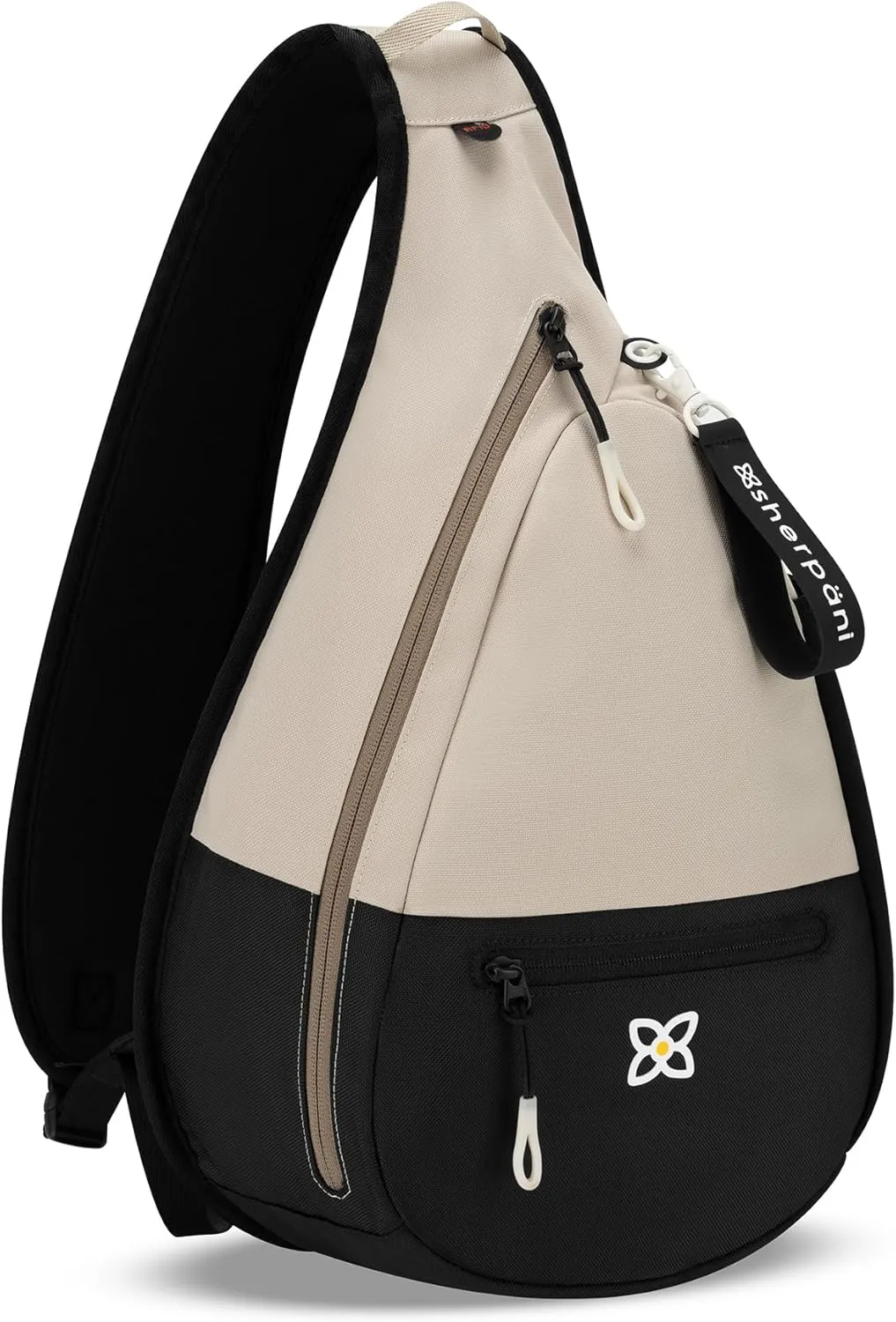 Sherpani Esprit, Sling Backpack, 10L Travel Bag, Women Shoulder Sling Purse, Crossbody Backpack, Sling Pack, Travel Gifts for Mothers Day 2025, RFID Protection, Fits 10 Inch Tablet (Con Leche)