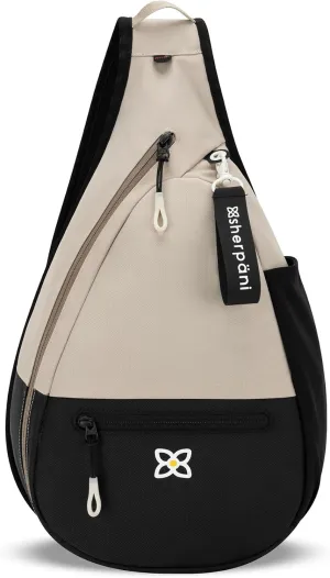 Sherpani Esprit, Sling Backpack, 10L Travel Bag, Women Shoulder Sling Purse, Crossbody Backpack, Sling Pack, Travel Gifts for Mothers Day 2025, RFID Protection, Fits 10 Inch Tablet (Con Leche)