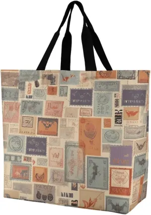 Shopping Bag for Women, New Year Tiger Logo Design Tote Bag, Large Capacity Shoulder Bags for Groceries Travel