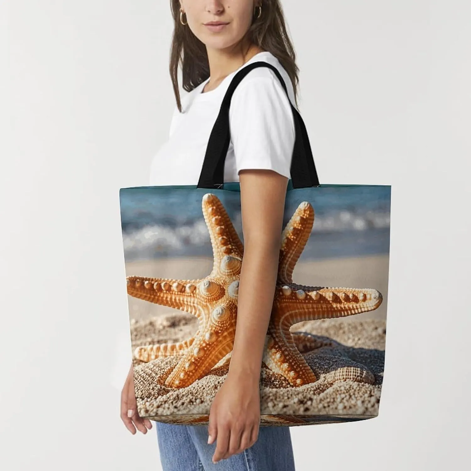 Shopping Bag for Women, Tropical Flowers And Foliage Tote Bag, Large Capacity Shoulder Bags for Groceries Travel