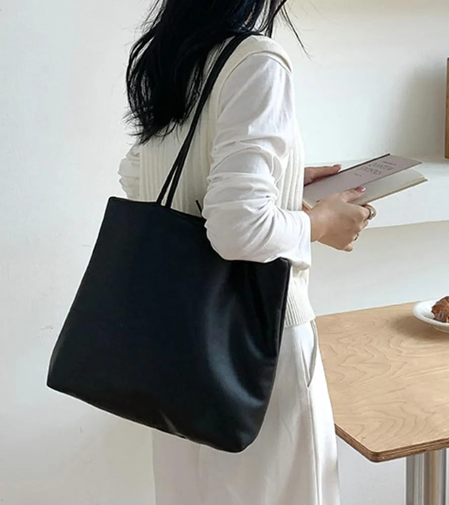 Shoulder Bag for Women Soft Leather Handbags Bucket Tote Bags Casual Work Purse Top Handle Ladies Satchel Bag Everyday