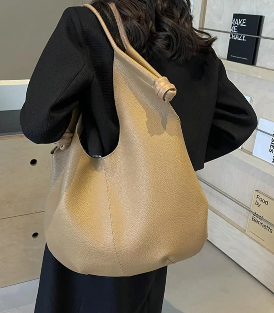 Shoulder Bag for Women Vegan Leather Tote Bag Vintage Hobo Bags Large Top Handle Handbag Purse Work Travel