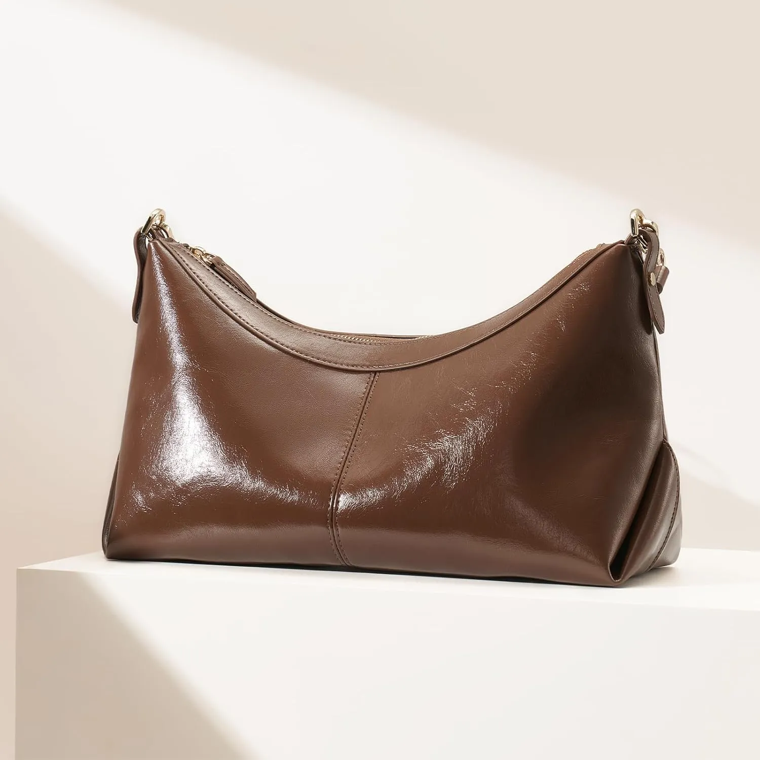 Shoulder Bag PU Leather Purses for Women Trendy Cute Hobo Bags with Zip Closure Designer Tote Handbags