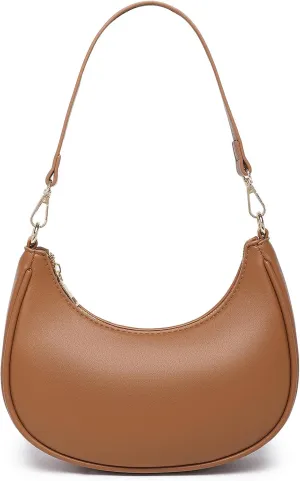 Shoulder Bags for Women, Cute Hobo Tote Handbag Mini Clutch Purse with Zipper Closure