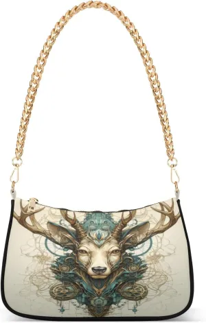Shoulder Bags for Women Deer Hobo Tote Handbag Small Clutch Purse with Zipper Closure32