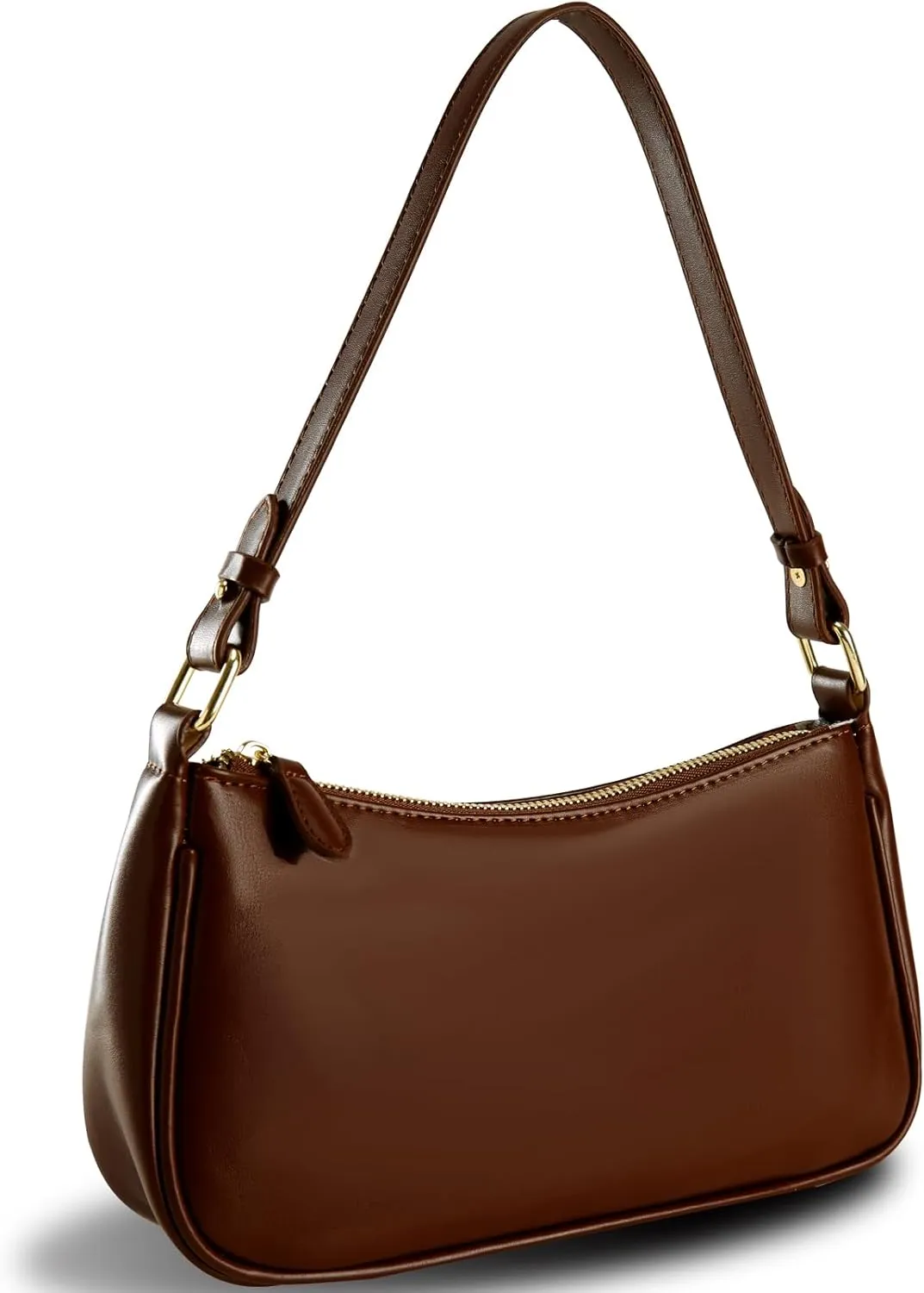 Shoulder Bags for Women Leather Hobo Sling Tote Handbag Retro Clutch Purse with 2 Removable Straps and Zipper Closure