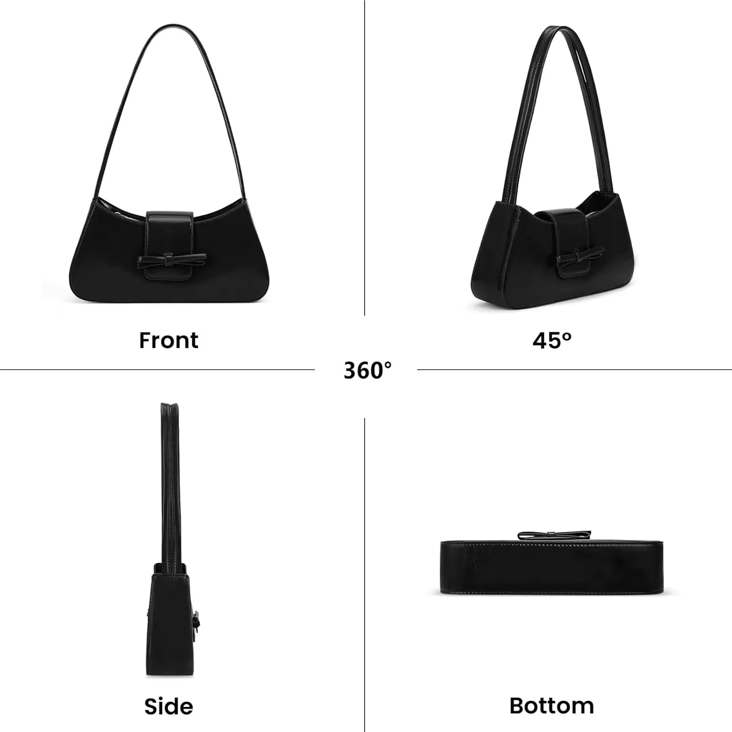 Shoulder Bags for Women Purses and Handbags Coquette Bow Purse Y2k Bag Small Shoulder Bag Mini Clutch Hobo Handbag