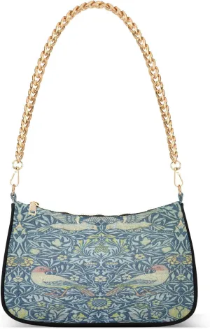 Shoulder Bags for Women William Morris Prints Hobo Tote Handbag Small Clutch Purse with Zipper Closure40