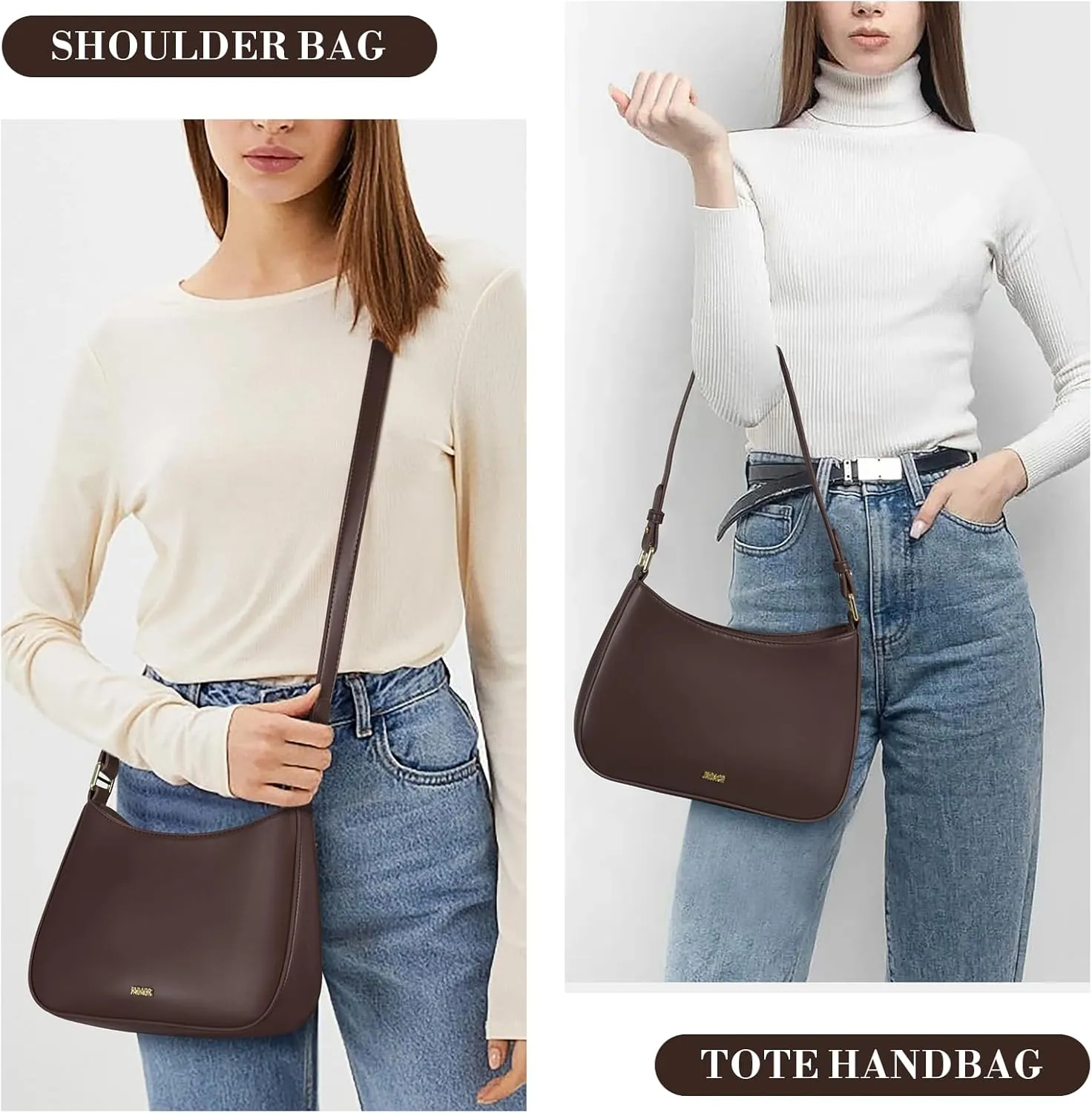 Shoulder Bags for Women Y2k Purses and Handbags Crossbody Bag Trendy Leather Shoulder Purse Small Hobo Tote Bag