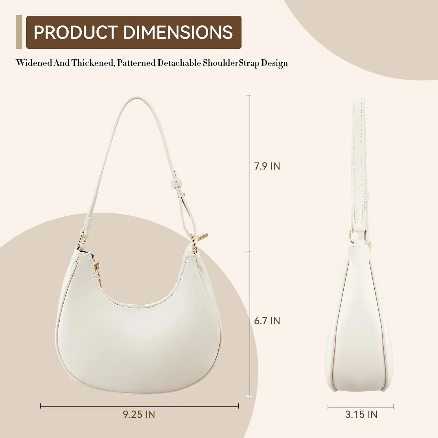 Shoulder Bags for Women,Classic Cute Hobo Tote Handbag Mini Clutch Purse with Zipper Closure