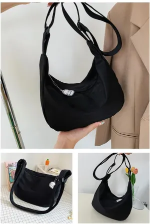 Shoulder Bags Women Solid Harajuku Simple Multifunction Handbags Large Capacity Crossbody Bags for Women Teens Purse