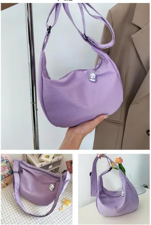 Shoulder Bags Women Solid Harajuku Simple Multifunction Handbags Large Capacity Crossbody Bags for Women Teens Purse