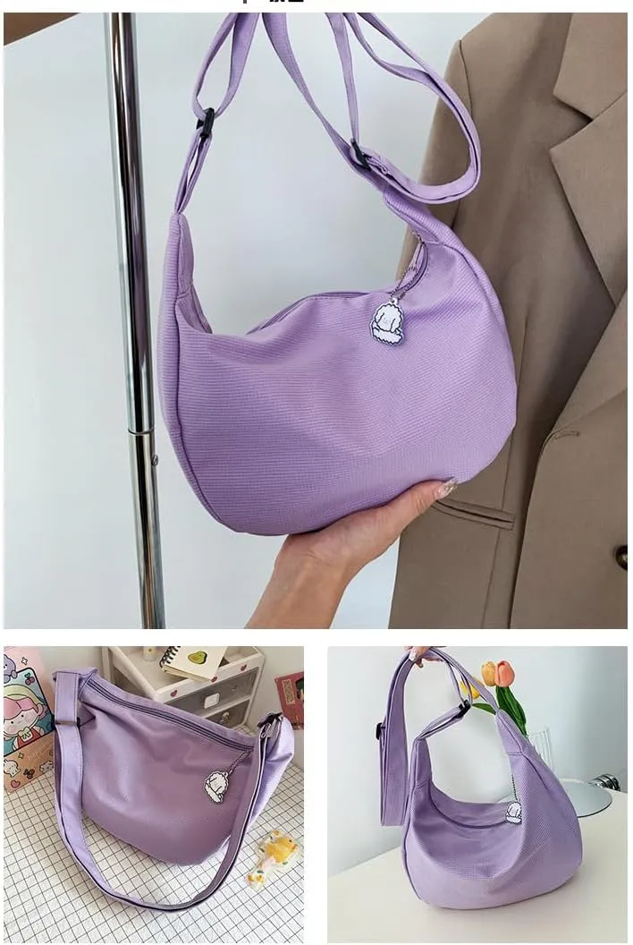 Shoulder Bags Women Solid Harajuku Simple Multifunction Handbags Large Capacity Crossbody Bags for Women Teens Purse