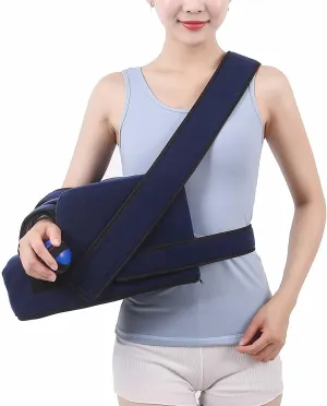 Shoulder Immobilizer, Shoulder Strap, Rotator Cuff Injury Abduction Shoulder Bag, Adjustable Shoulder Abduction Brace, Arm Arm Fracture Fixator(L/Large)