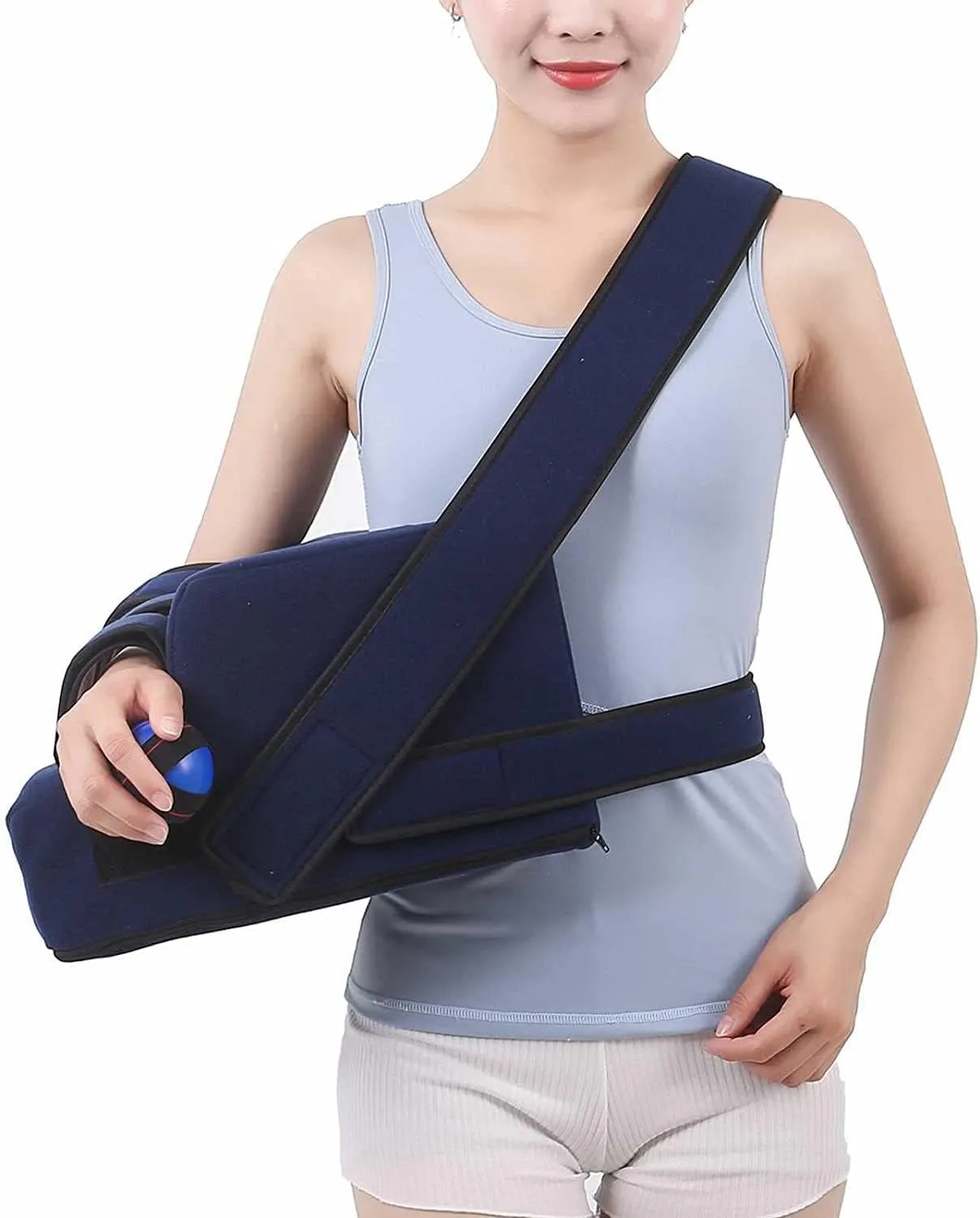 Shoulder Immobilizer, Shoulder Strap, Rotator Cuff Injury Abduction Shoulder Bag, Adjustable Shoulder Abduction Brace, Arm Arm Fracture Fixator(L/Large)