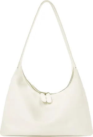 Shoulder Purses for Women Small Hobo Bag Slouchy Tote Bags Handbag Trendy Vegan Leather Clutch Purse with Zipper