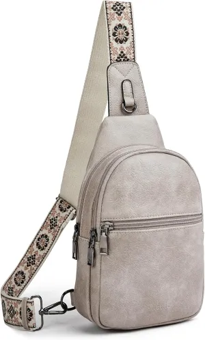 Shrrie Small Sling Bag for Women Fanny Pack Crossbody Bags for Women Trendy,Chest Bag for Women Men for Travel