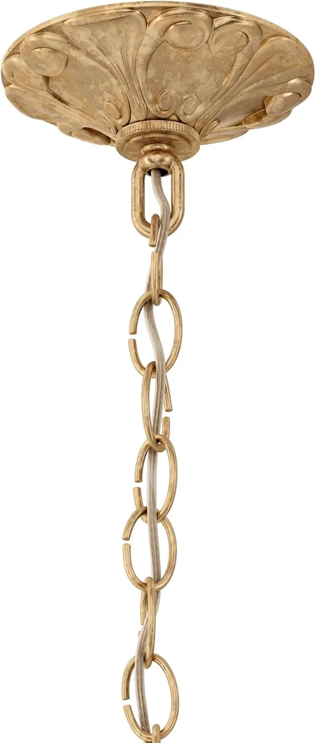 Signature 5007-26R, La Scala 8 Light 25in x 34in Chandelier in French Gold with Clear Radiance Crystals