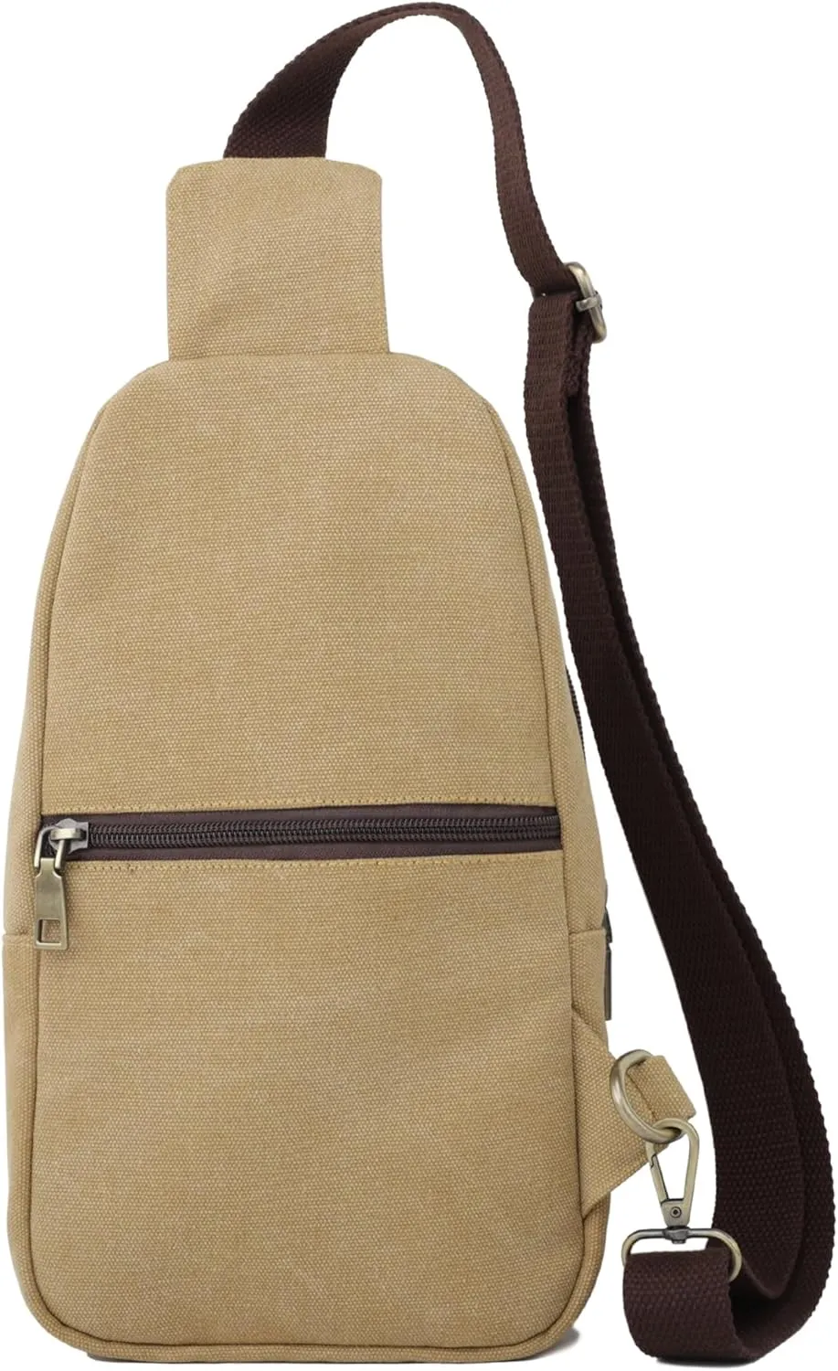 SILKAREA Canvas Sling Bag for Wome Crossbody Purse Small Sling Backpack Purse Travel Hiking Chest Bag Daypack