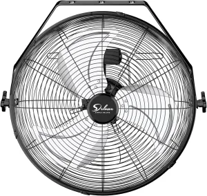 Simple Deluxe 18 Inch Industrial Wall Mount Fan, 3 Speed Commercial Ventilation Metal Fan for Warehouse, Greenhouse, Workshop, Patio, Factory and Basement - High Velocity