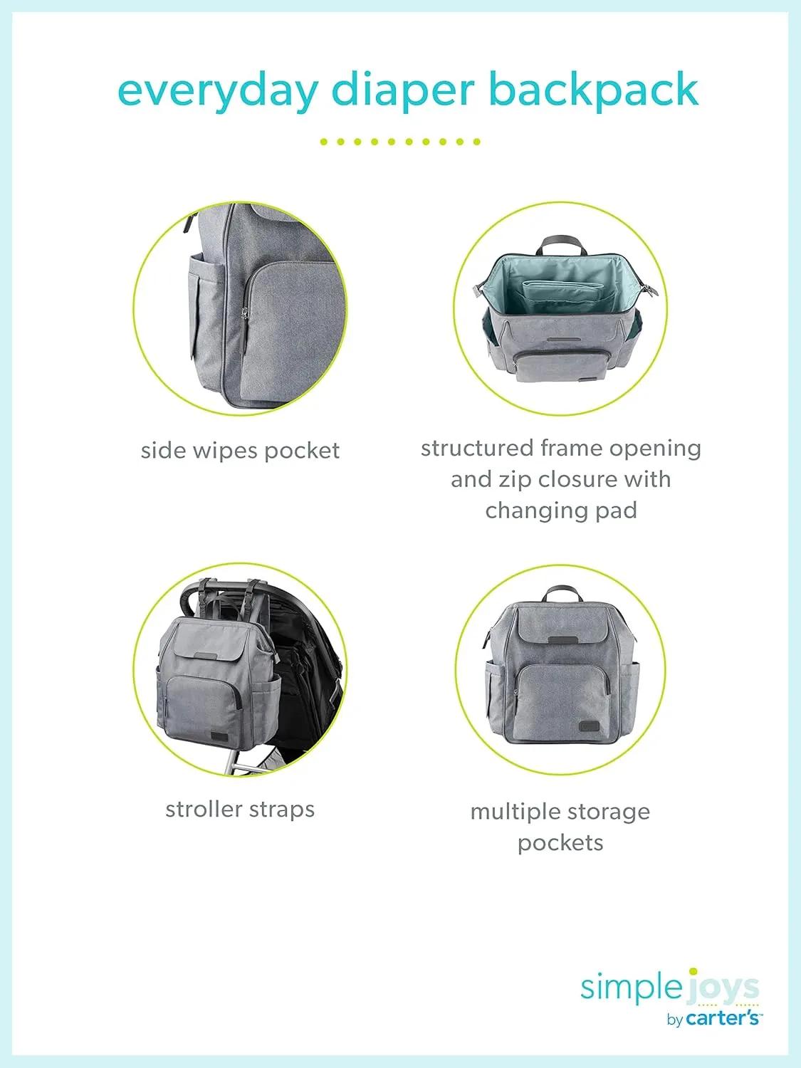 Simple Joys by Carter's Everyday Diaper Backpack