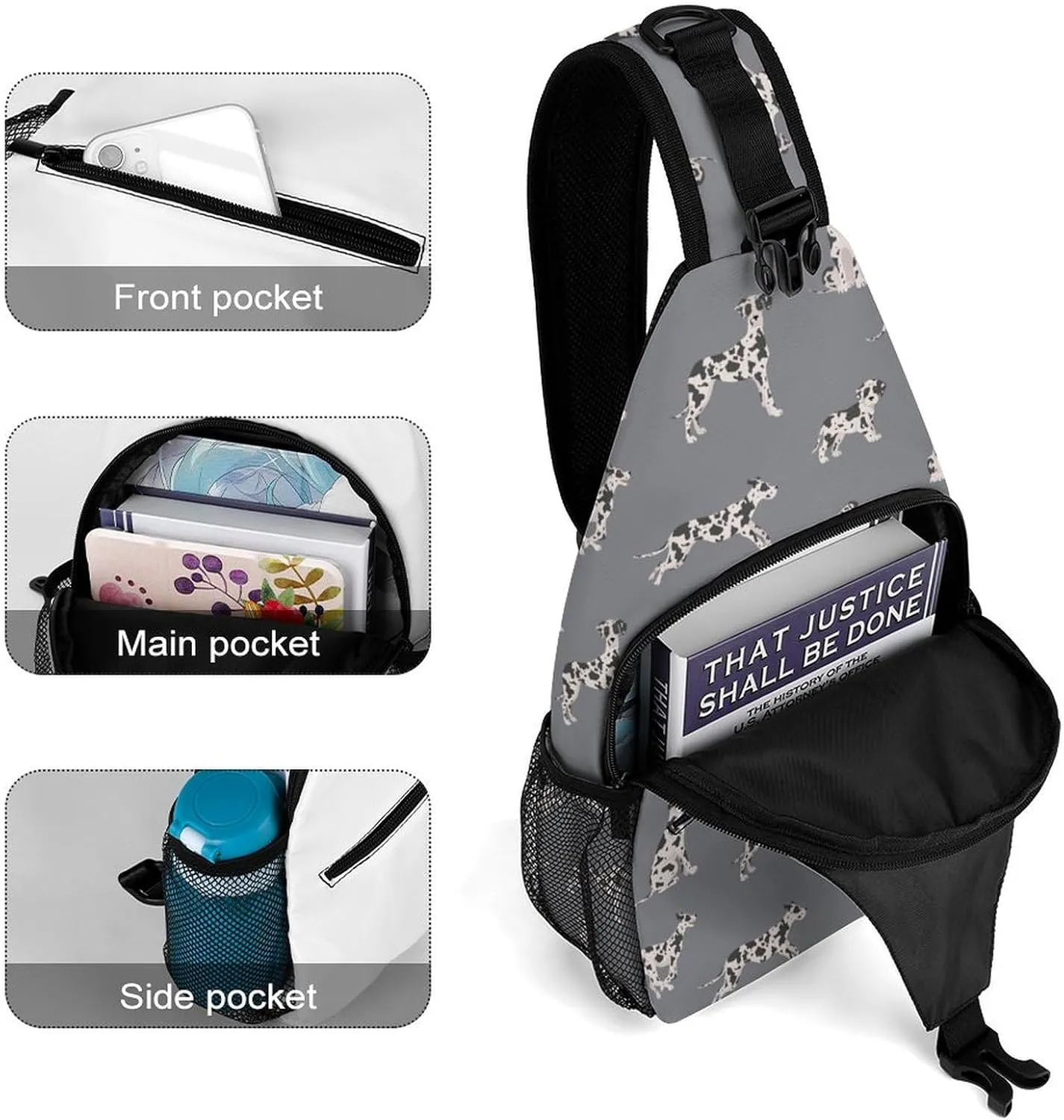 Sketch Pineapples Versatile And Convenient Multipurpose Crossbody Bag - Perfect for Travel And Hiking