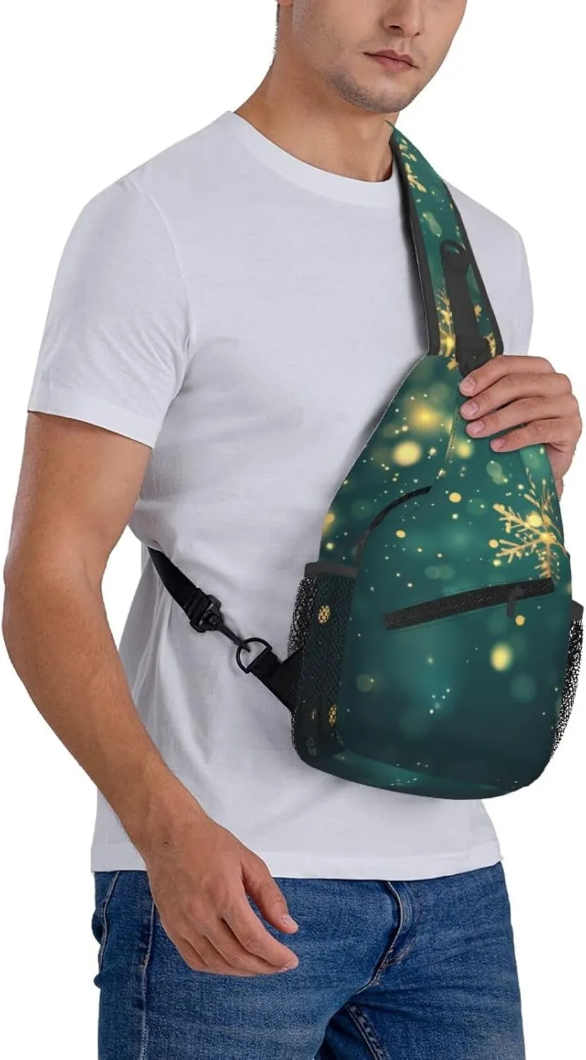 Sling Bag Baseball Vintage Sport Hiking Daypack Crossbody Shoulder Backpack Travel Chest Pack for Men Women