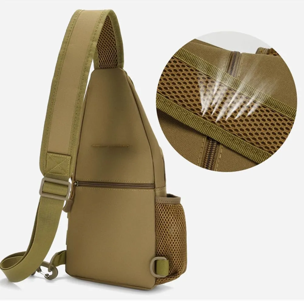 Sling Bag Crossbody Backpack for Men,Handiness Skiing Sling Bag, Lightweight Daypack for Hiking Travel (Color 3)