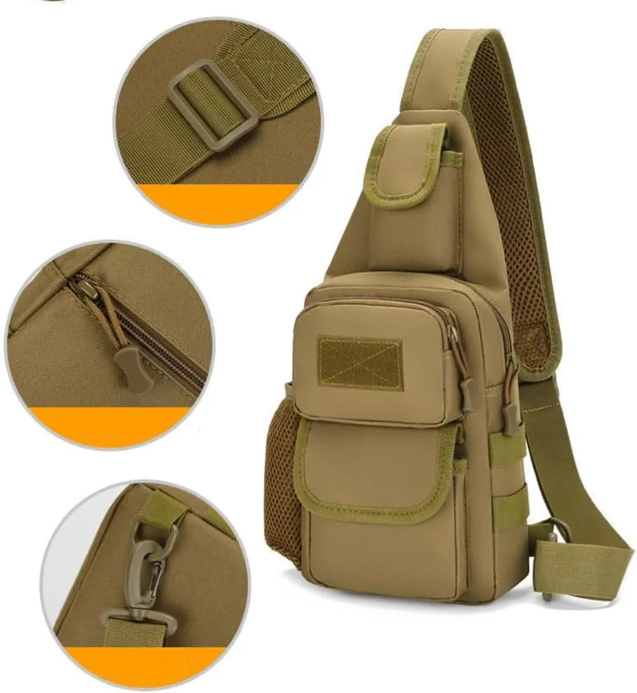 Sling Bag Crossbody Backpack for Men,Handiness Skiing Sling Bag, Lightweight Daypack for Hiking Travel (Color 3)