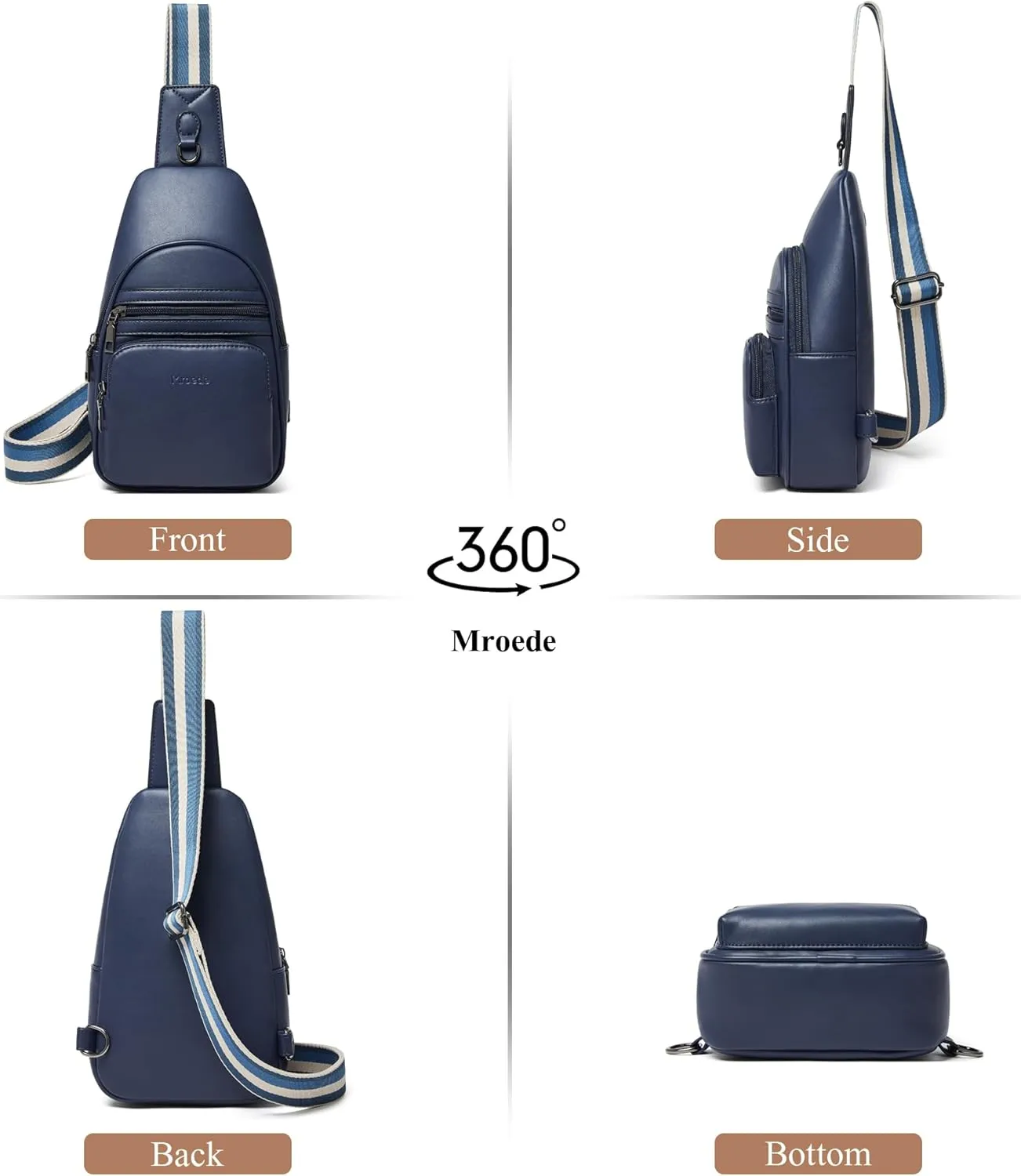 Sling Bag Crossbody Bags for Women Fanny Packs Purse Backpack Casual Daypacks for Travel Work Shopping