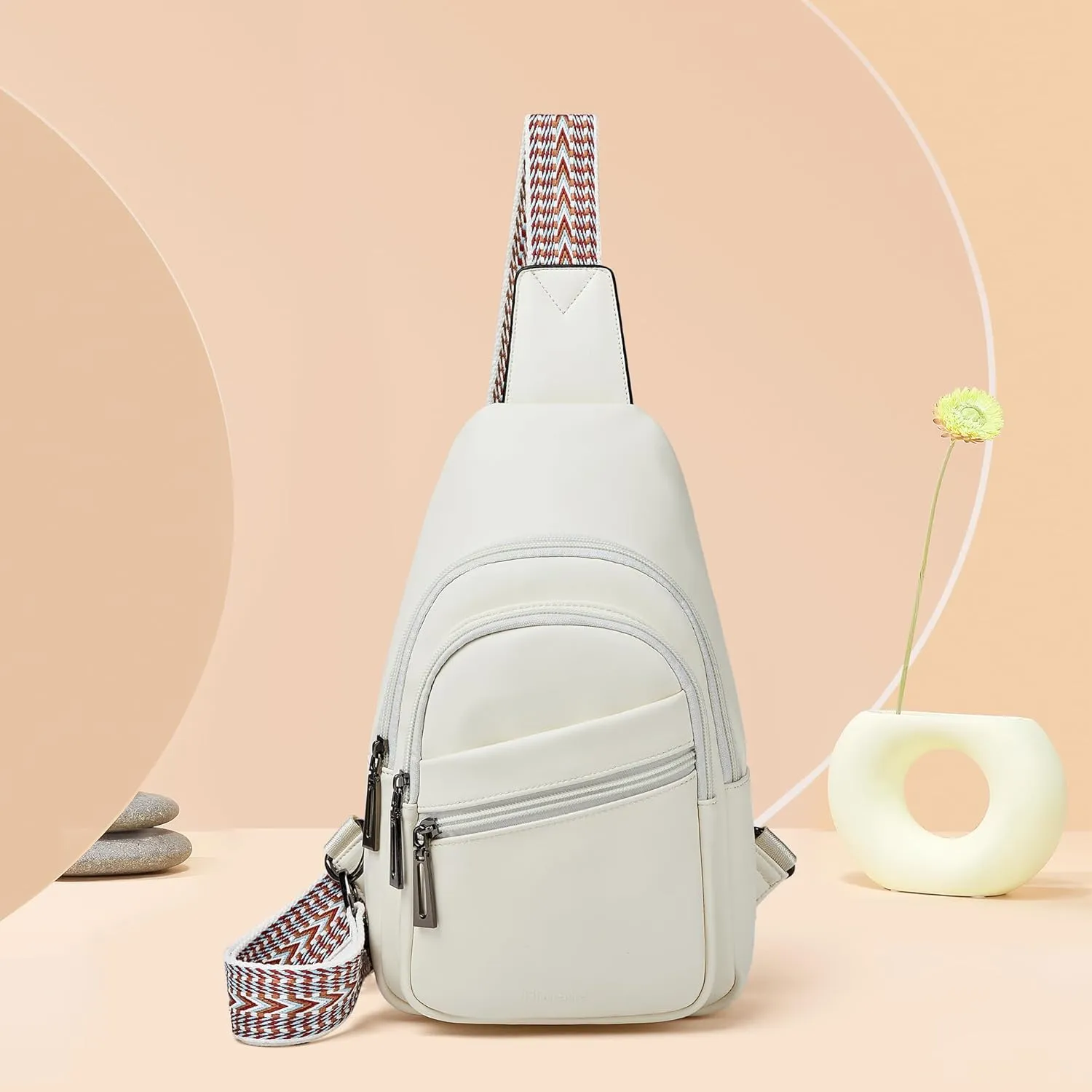 Sling Bag Crossbody Bags for Women for Travel, 3.5 x 10.5 x 6(L x H x W),Adjustable Straps 22.5 to 44 inch