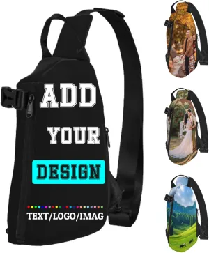 Sling Bag Custom Bag Personalized Crossbody Bags for Men Women Chest Bag Travel Hiking Daypack