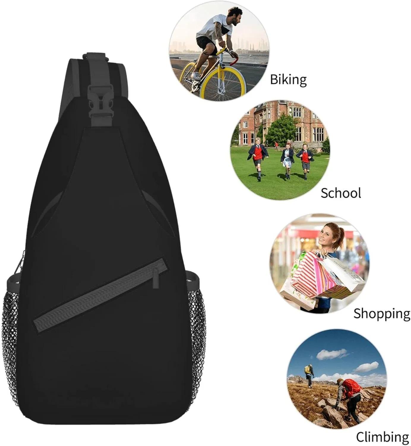 Sling Bag for Women Crossbody Backpack Shoulder Chest Bag for Travel Hiking Gym