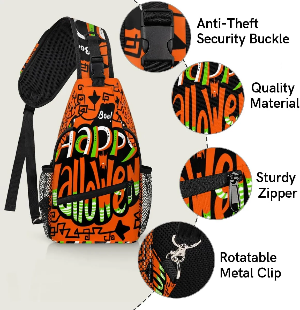 Sling Bag for Women Men Chest Shoulder Backpack Multipurpose Crossbody Bag Lightweight Travel Hiking Daypack
