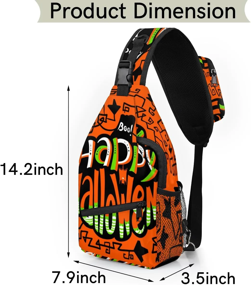 Sling Bag for Women Men Chest Shoulder Backpack Multipurpose Crossbody Bag Lightweight Travel Hiking Daypack