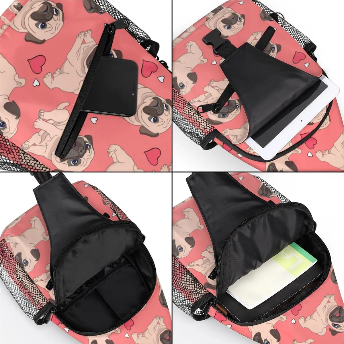 Sling Bag for Women Men Chest Shoulder Backpack Multipurpose Crossbody Bag Lightweight Travel Hiking Daypack