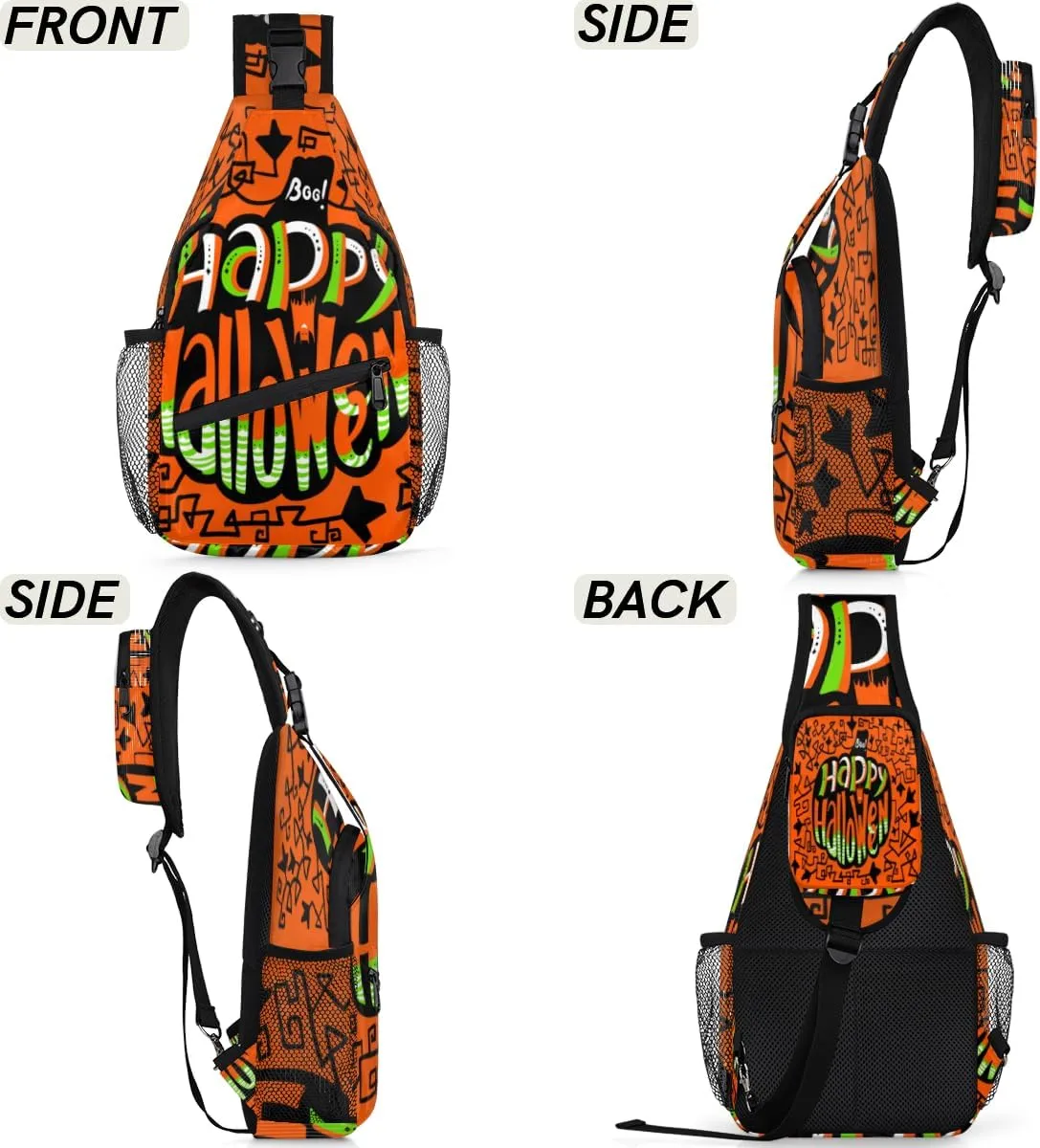 Sling Bag for Women Men Chest Shoulder Backpack Multipurpose Crossbody Bag Lightweight Travel Hiking Daypack
