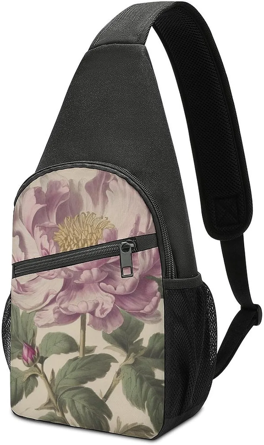 Sling Bag for Women Men Crossbody Bag Chest Bag Party Lights Sling Backpack Fanny Packs Travel Hiking Daypack