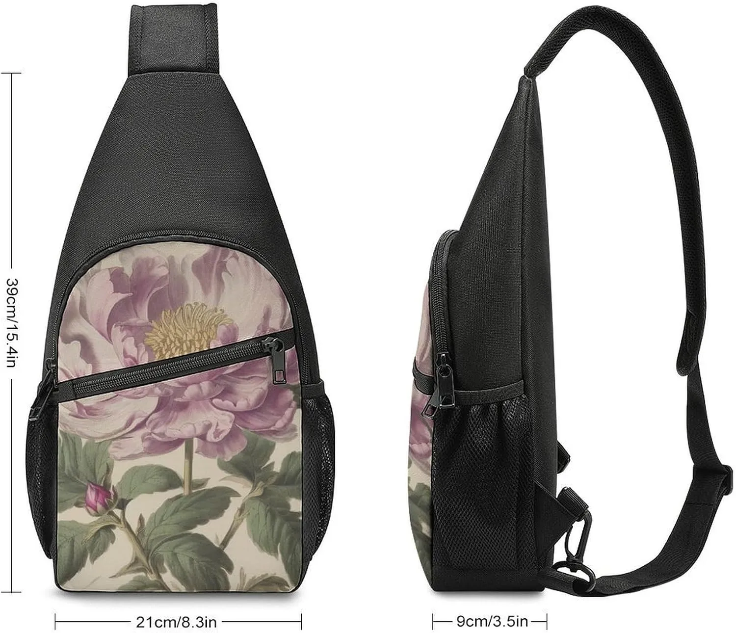 Sling Bag for Women Men Crossbody Bag Chest Bag Party Lights Sling Backpack Fanny Packs Travel Hiking Daypack