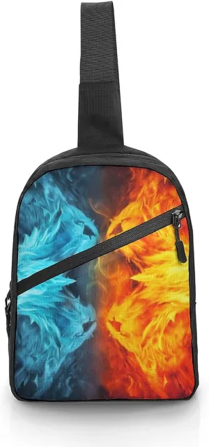 Sling Bag for Women Men Crossbody Sling Backpack Colored Pencils Chest Bags Shoulder Backpack Travel Hiking Daypack