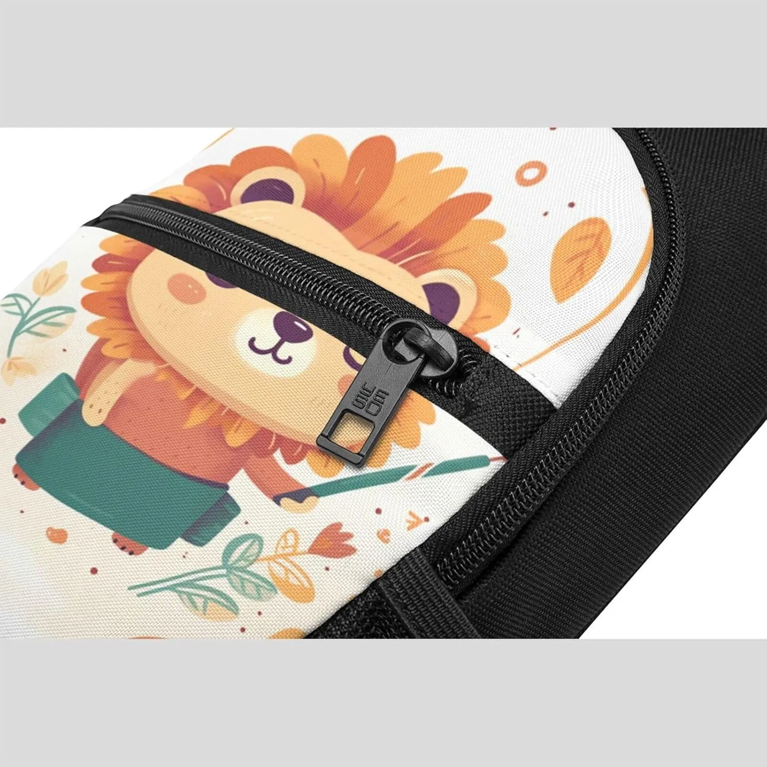 Sling bag for Women Men Trendy Sling Bakpack Casual Chest Bag Lion Holding Something Fanny Pack for Travel Hiking