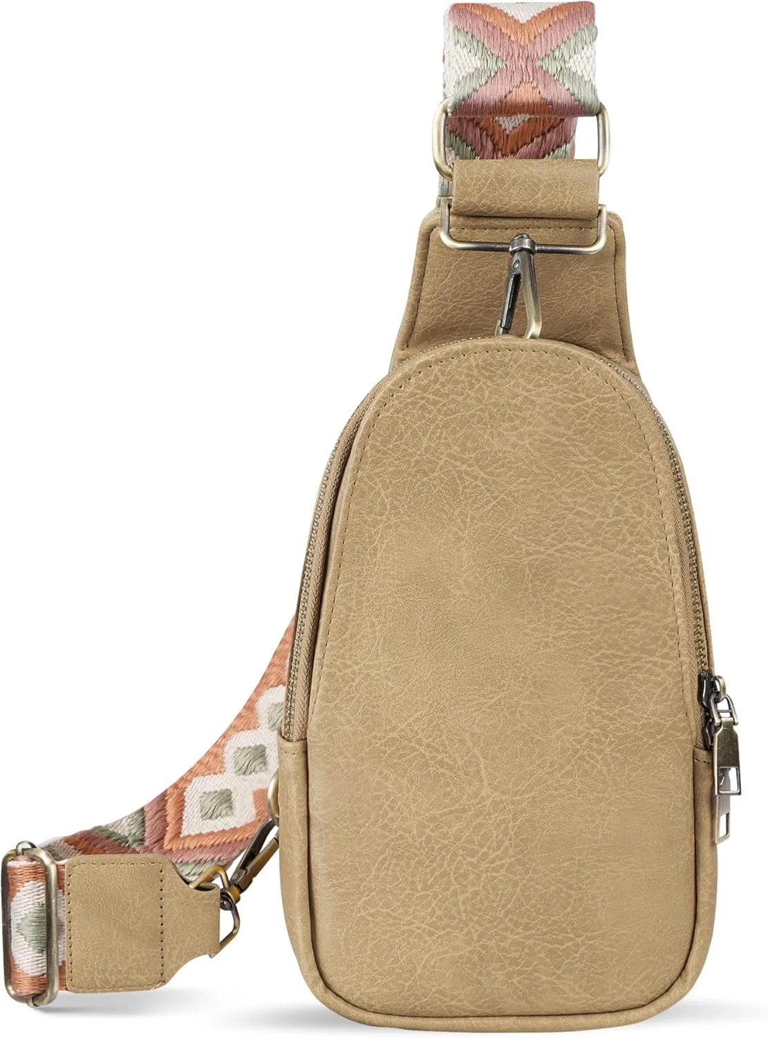 Sling Bag for Women PU Leather Sling Bag Small Crossbody Sling Backpack Multipurpose Chest Bag for Women Cycling