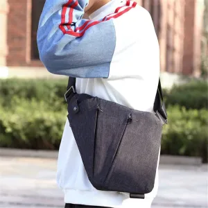 Sling Chest Bag, Summer Sling Shoulder Crossbody Bag Slim Backpack Chest Pack Anti Theft Travel Bags Daypack(Black,Left Shoulder)