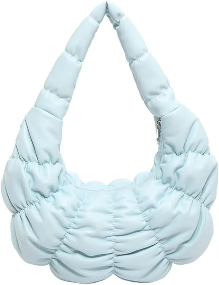 Slouchy Hobo Bags for Women Quilted Shoulder Bags for Women Lightweight Cloud Bag Retro Carryall Bag Handbags 2024