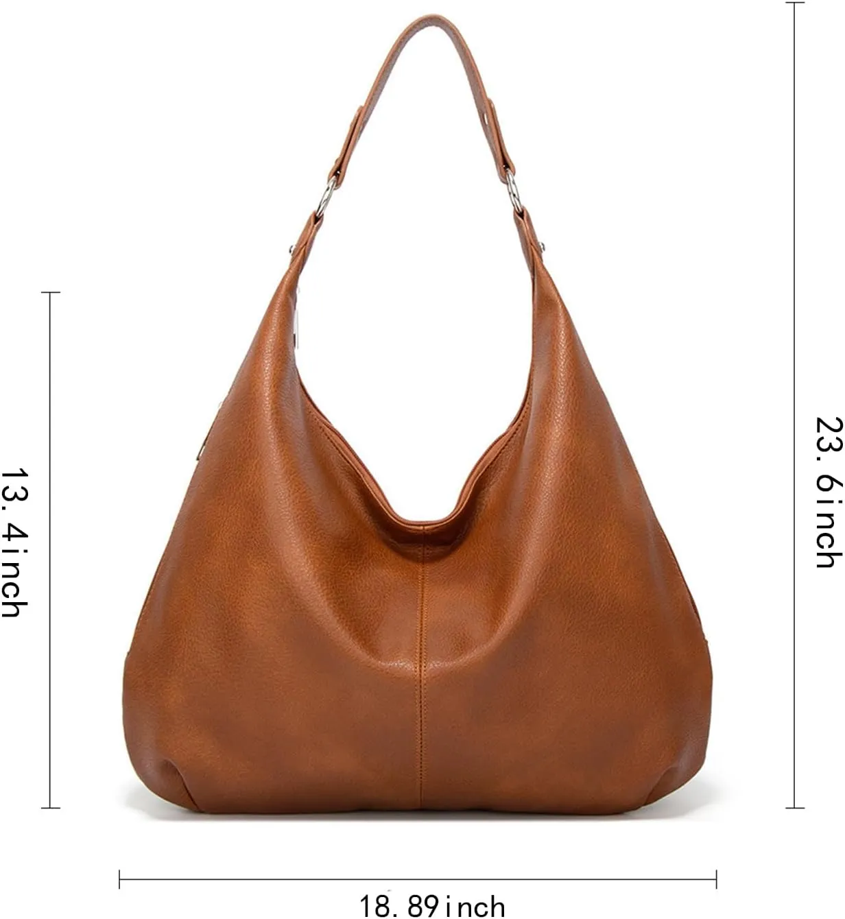 Slouchy Hobo Bags for Women Soft Vegan Leather Designer Shoulder Purses Ladies Top Handle Handbag Slouchy Tote Bag