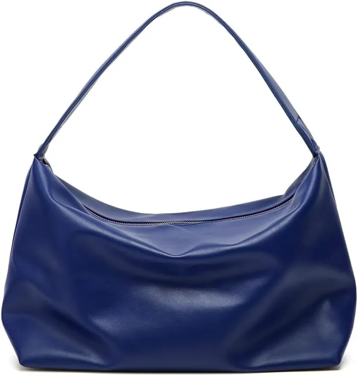 Slouchy Hobo Purses Women 2025 Trendy Spring Soft PU Leather Shoulder Bag Satchel Tote Handbags Travel Work Purse
